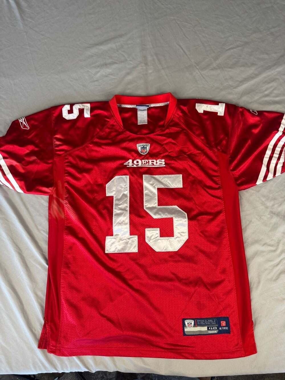 Reebok NFL San Francisco 49ers Michael Crabtree #15 Red Football Jersey Size 48